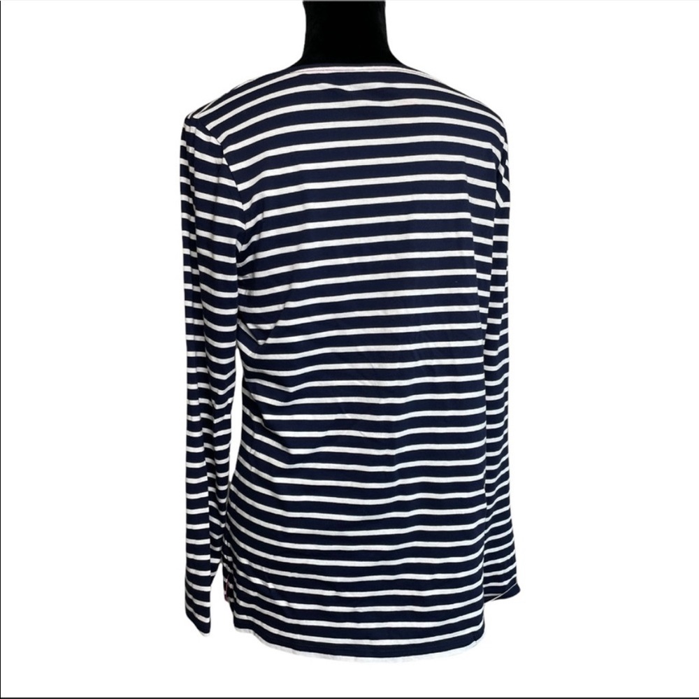 Boden Breton Ho Ho Ho Holiday Stripe Top - Picture 5 of 5
